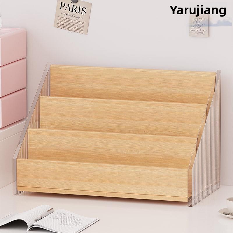 Baby Bookshelf Small - Children's Desktop Bookshelf PET Material Storage