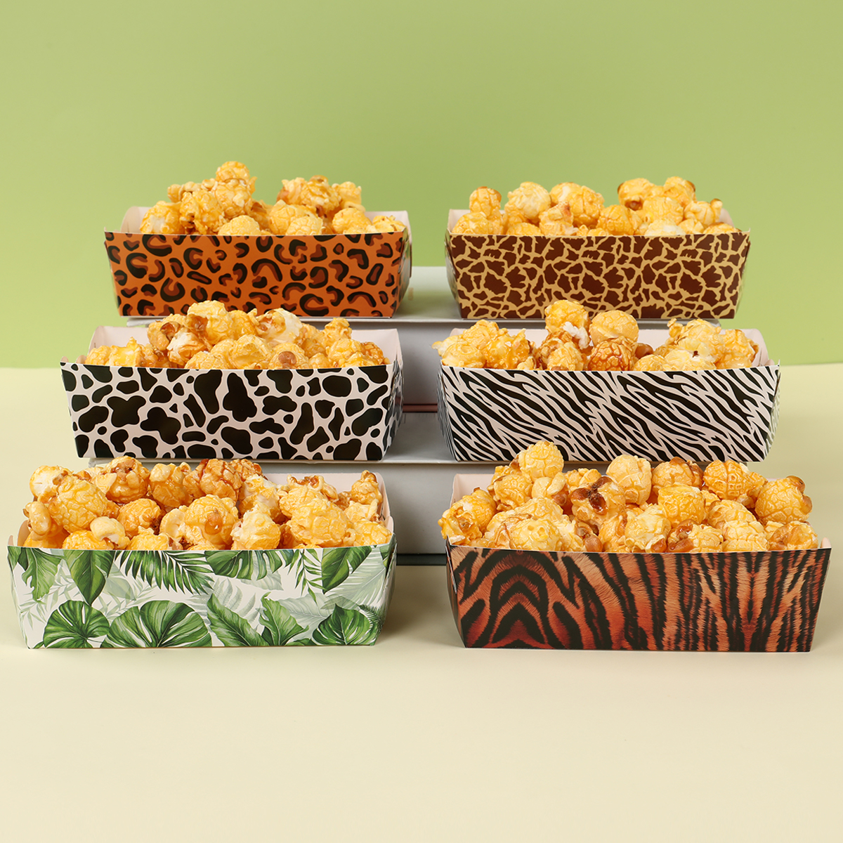 Baby Nursery Jungle Theme - Jungle Animal Mini Snack Trays Leopard