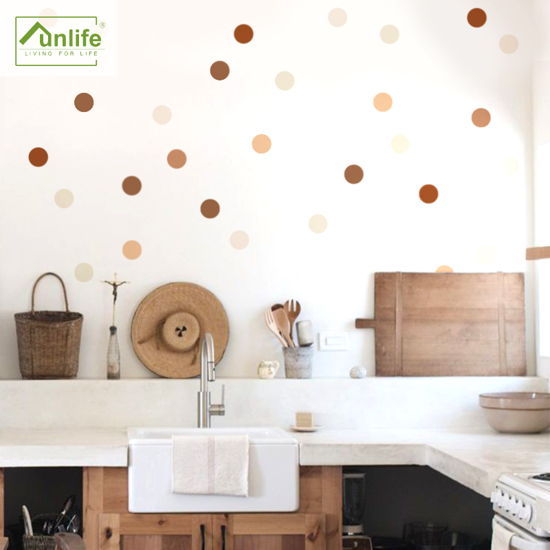 Baby Nursery Wallpaper Girl - Creative Boho Polka Dot Wall Stickers