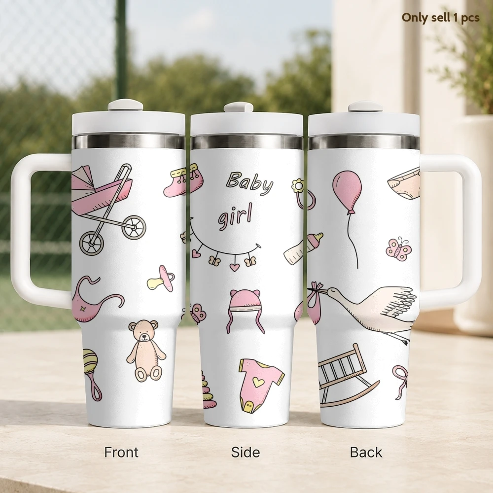 Baby Nursery Hours - Baby newborn nursery objects Vacuum Flasks