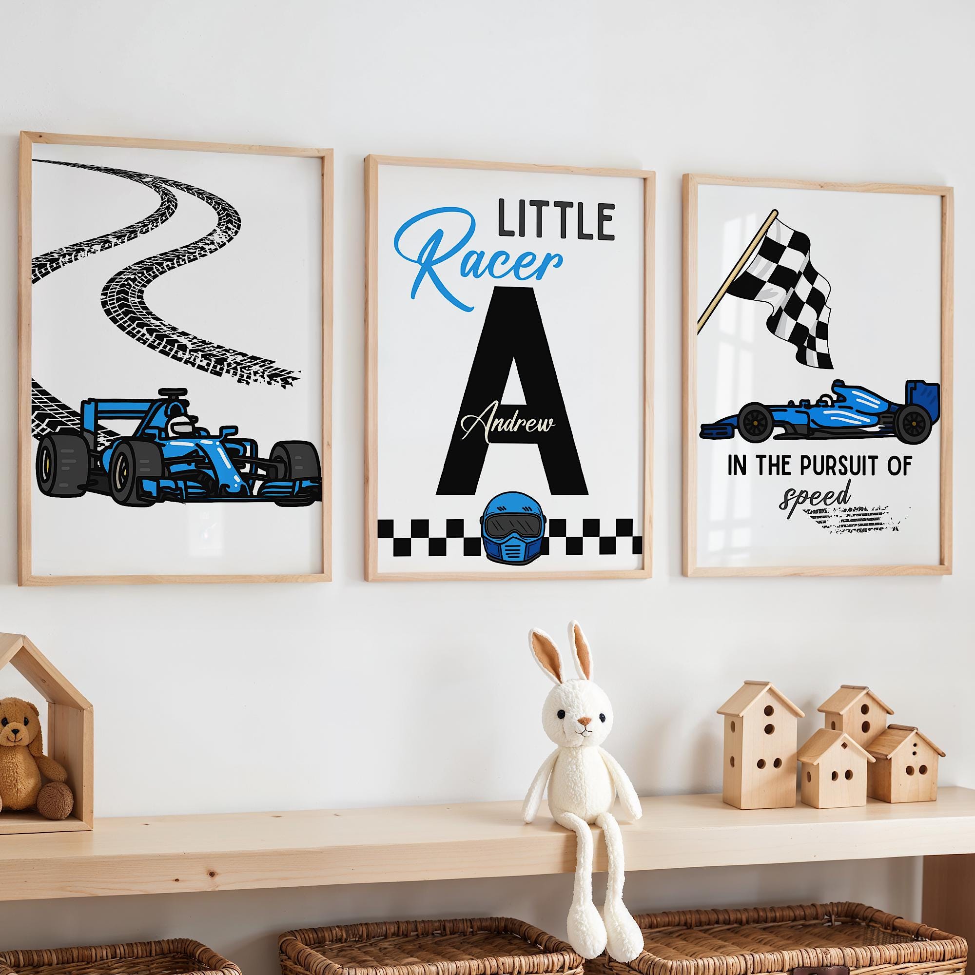 Custom Name Racing Car Nursery - Baby Nursery Pictures avaliação e preço