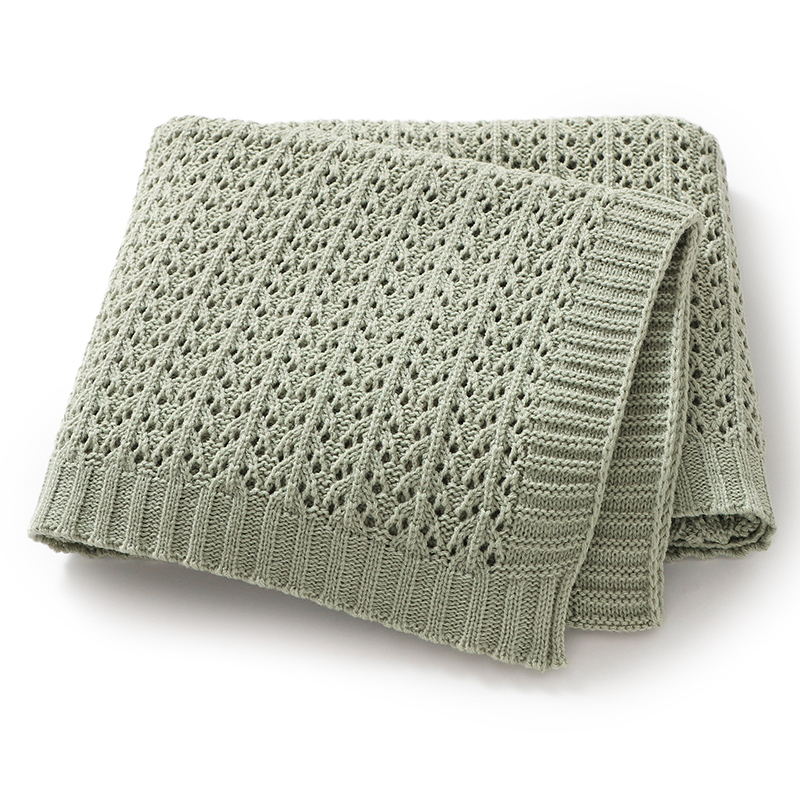 Baby Swaddle Blankets Knit 90* - Baby Girl Nursery Quilt avaliação e preço