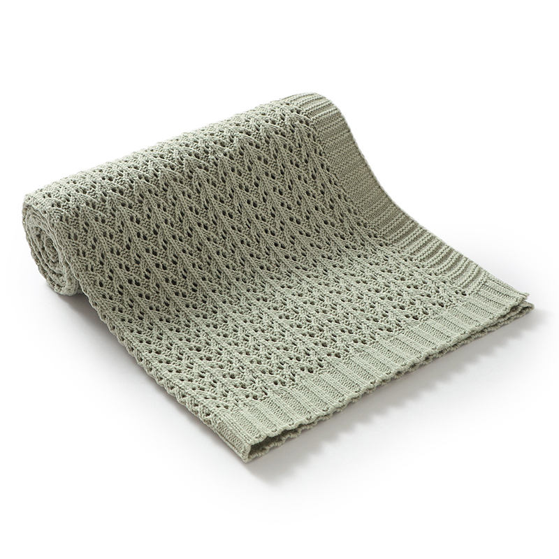 Baby Swaddle Blankets Knit 90* - Baby Girl Nursery Quilt avaliação e preço