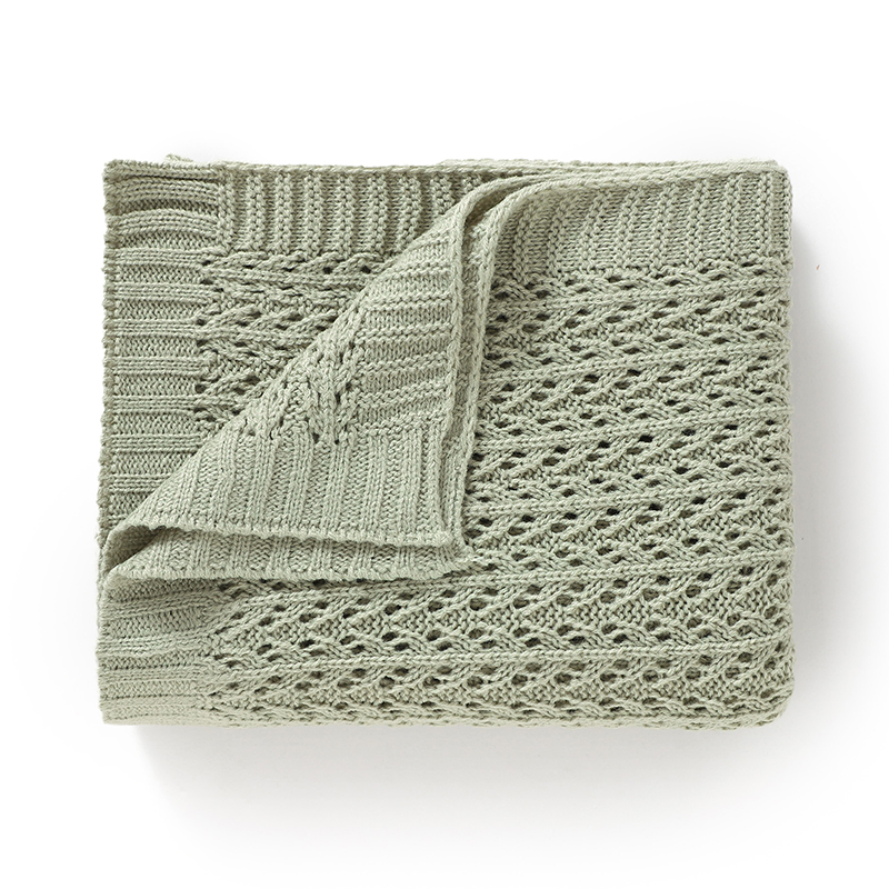 Baby Swaddle Blankets Knit 90* - Baby Girl Nursery Quilt avaliação e preço