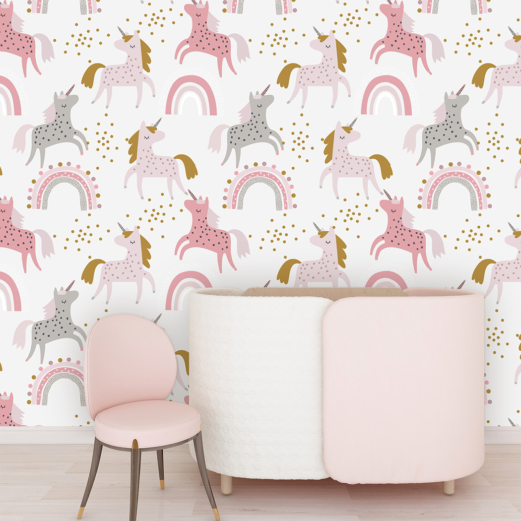 Nursery Wallpaper Baby Girl Bo - Baby Nursery Wallpaper Girl avaliação e preço