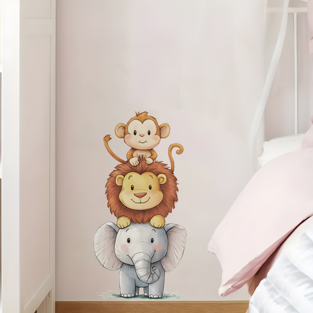 Cute Forest Animals Wall Stick - Baby Nursery Wallpaper avaliação e preço