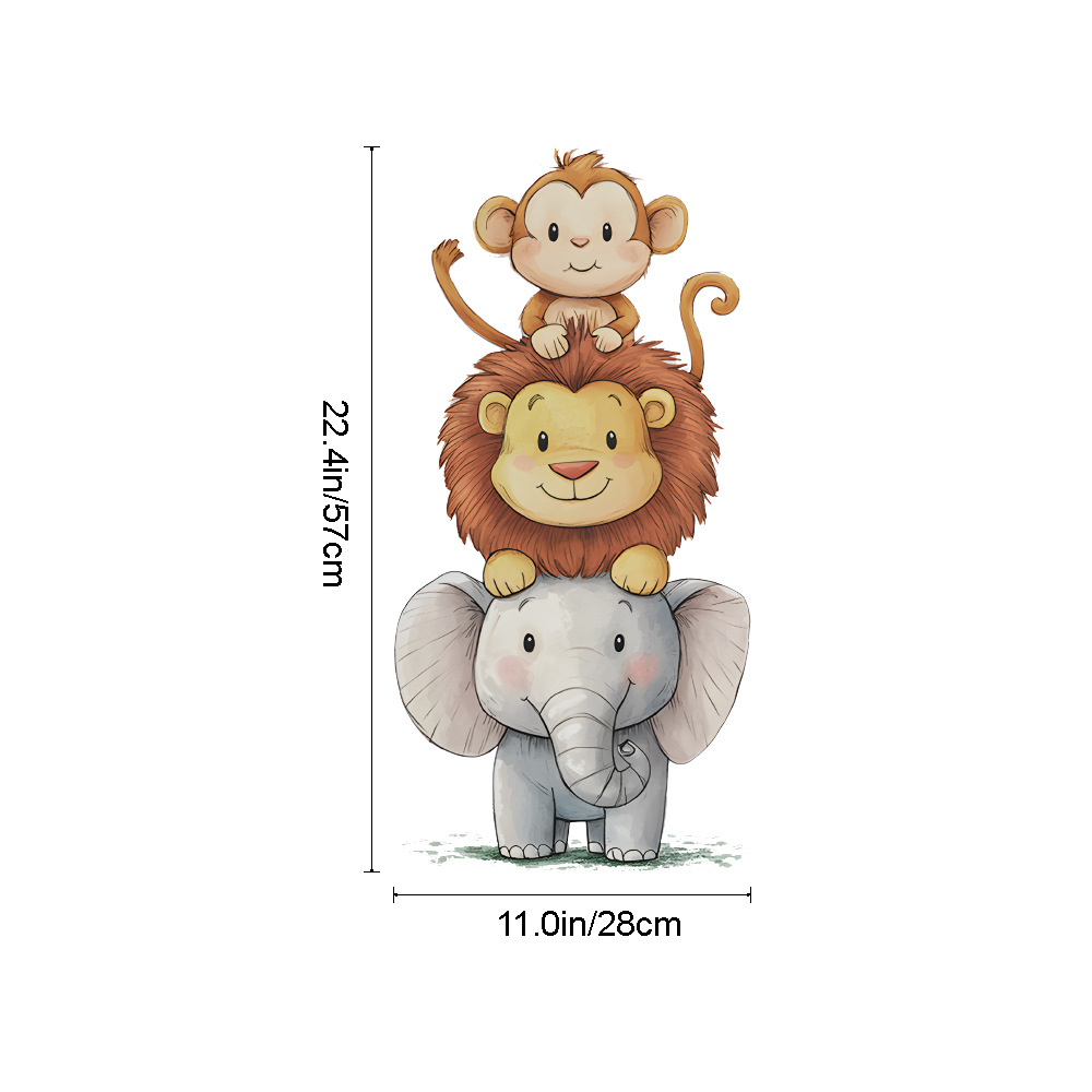 Cute Forest Animals Wall Stick - Baby Nursery Wallpaper avaliação e preço