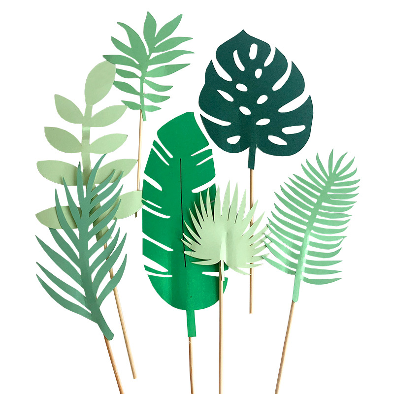 Glittery Tropical Leaves Cake  - Baby Nursery Jungle Theme avaliação e preço