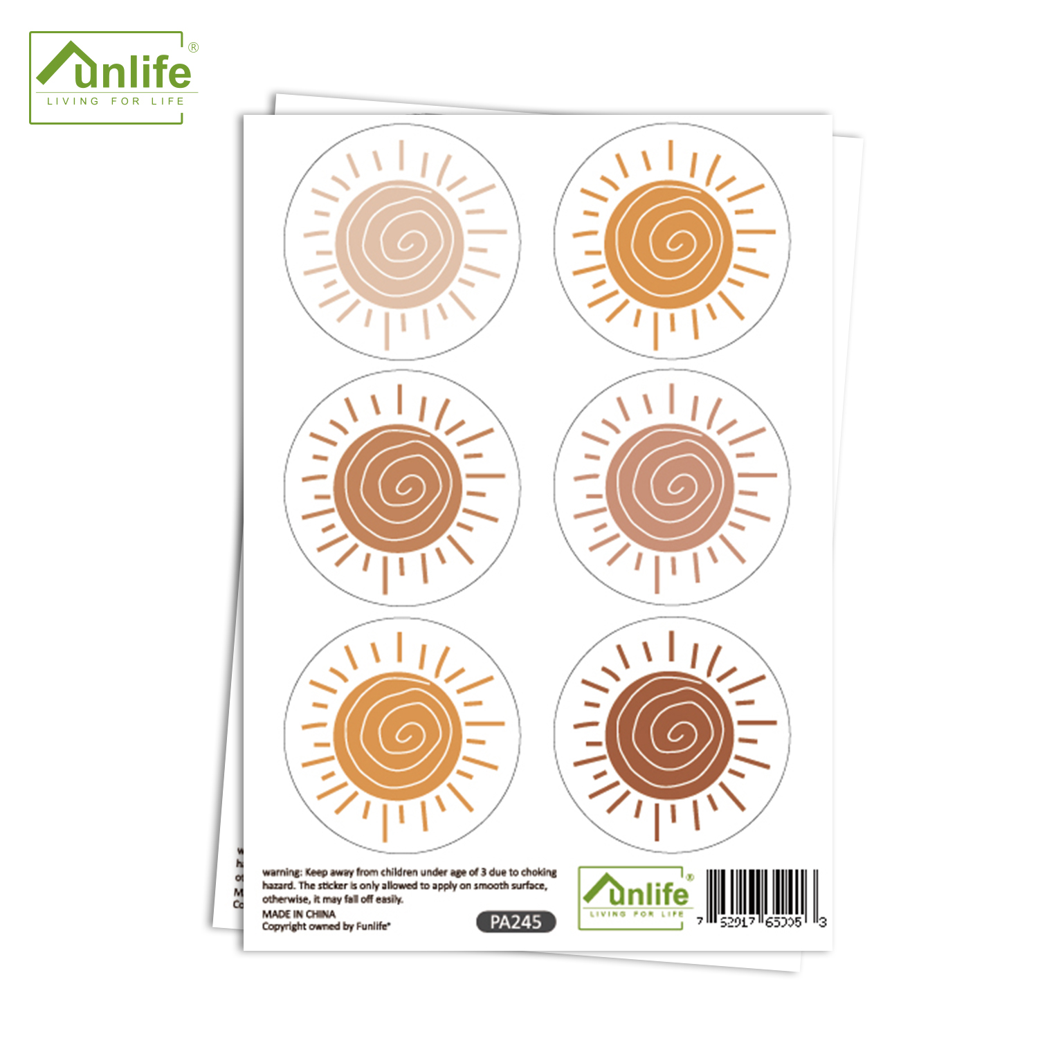 Boho Cartoon Creative Sun Wall - Baby Nursery Wallpaper Girl avaliação e preço