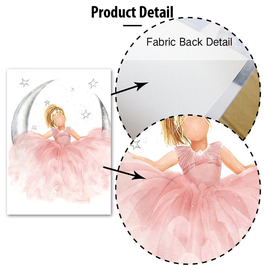 Pink Angel Girl Sun Moon Cloud - Baby Nursery Pictures avaliação e preço
