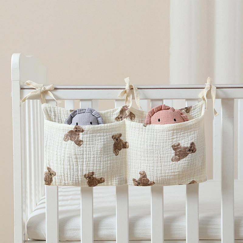 Baby Crib Organizer Cot Caddy  - Baby Nursery Storage avaliação e preço