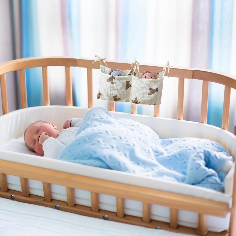 Baby Crib Organizer Cot Caddy  - Baby Nursery Storage avaliação e preço