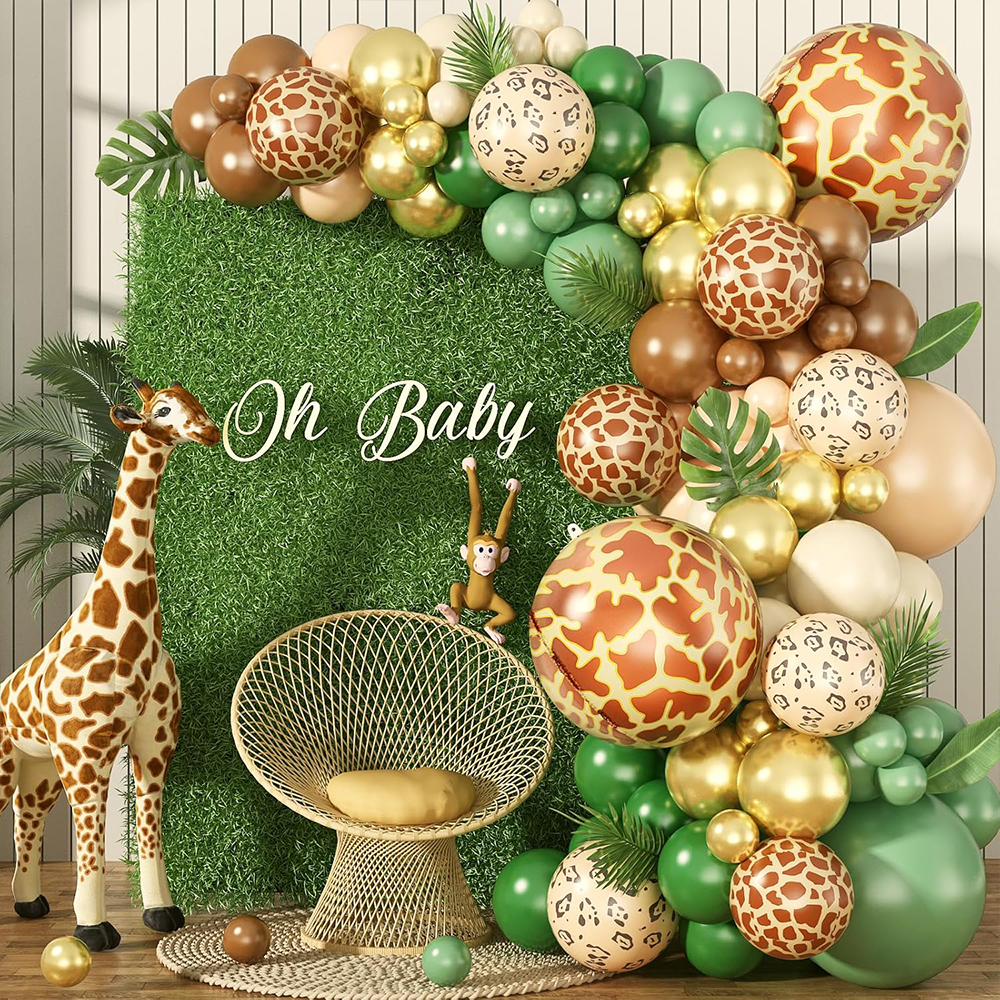 Jungle Safari Balloon Set, ani - Baby Nursery Jungle Theme avaliação e preço