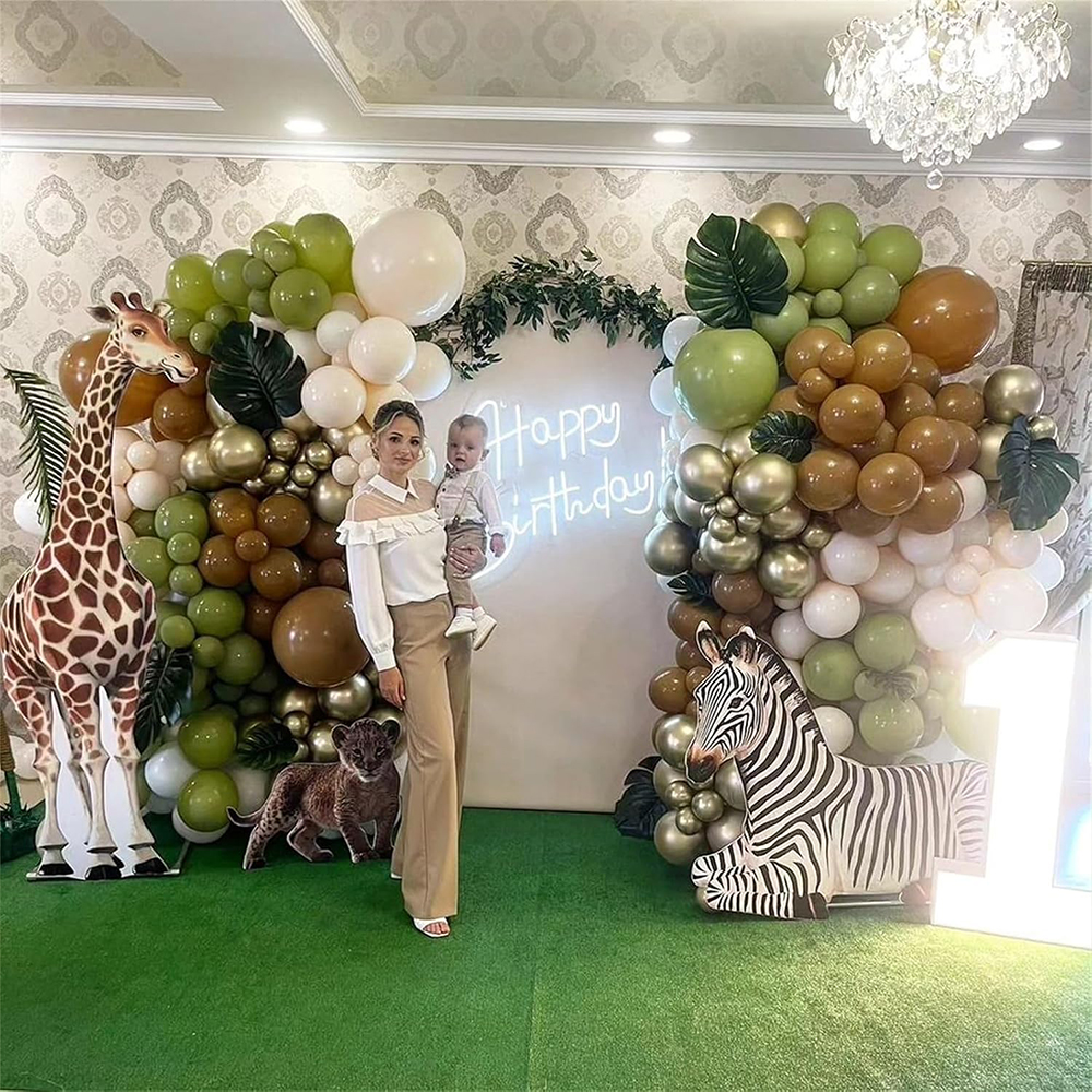 Jungle Safari Balloon Set, ani - Baby Nursery Jungle Theme avaliação e preço