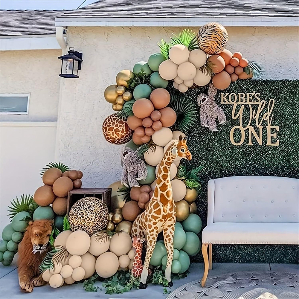 Jungle Safari Balloon Set, ani - Baby Nursery Jungle Theme avaliação e preço