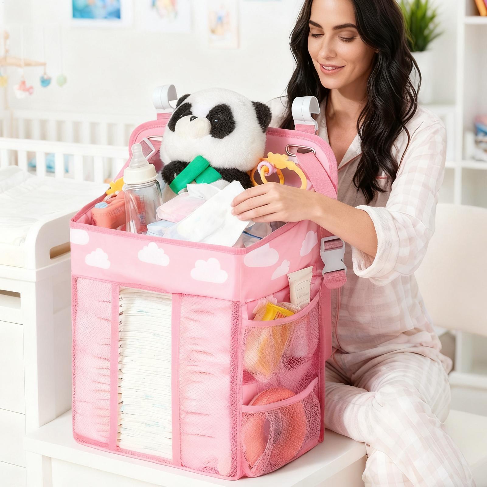Crib Diaper Organizer Waterpro - Baby Nursery Storage avaliação e preço