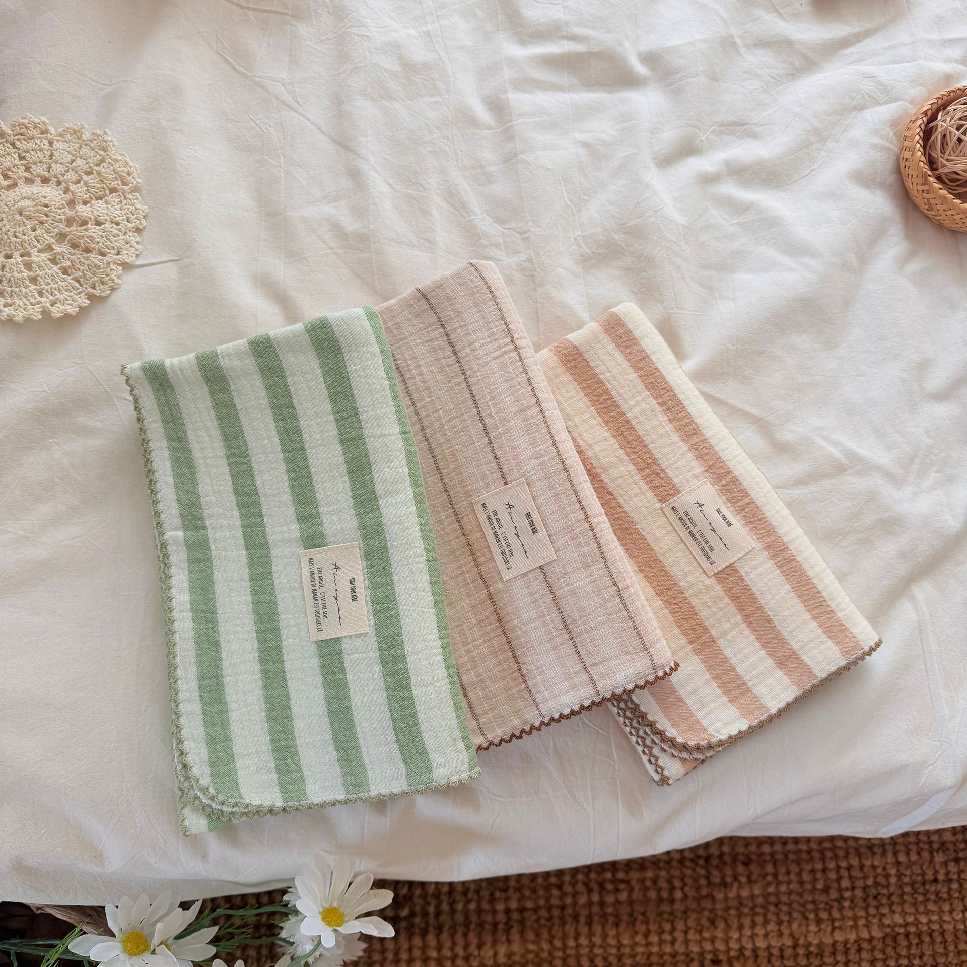 Summer Muslin Baby Swaddle Bla - Baby Girl Nursery Quilt avaliação e preço