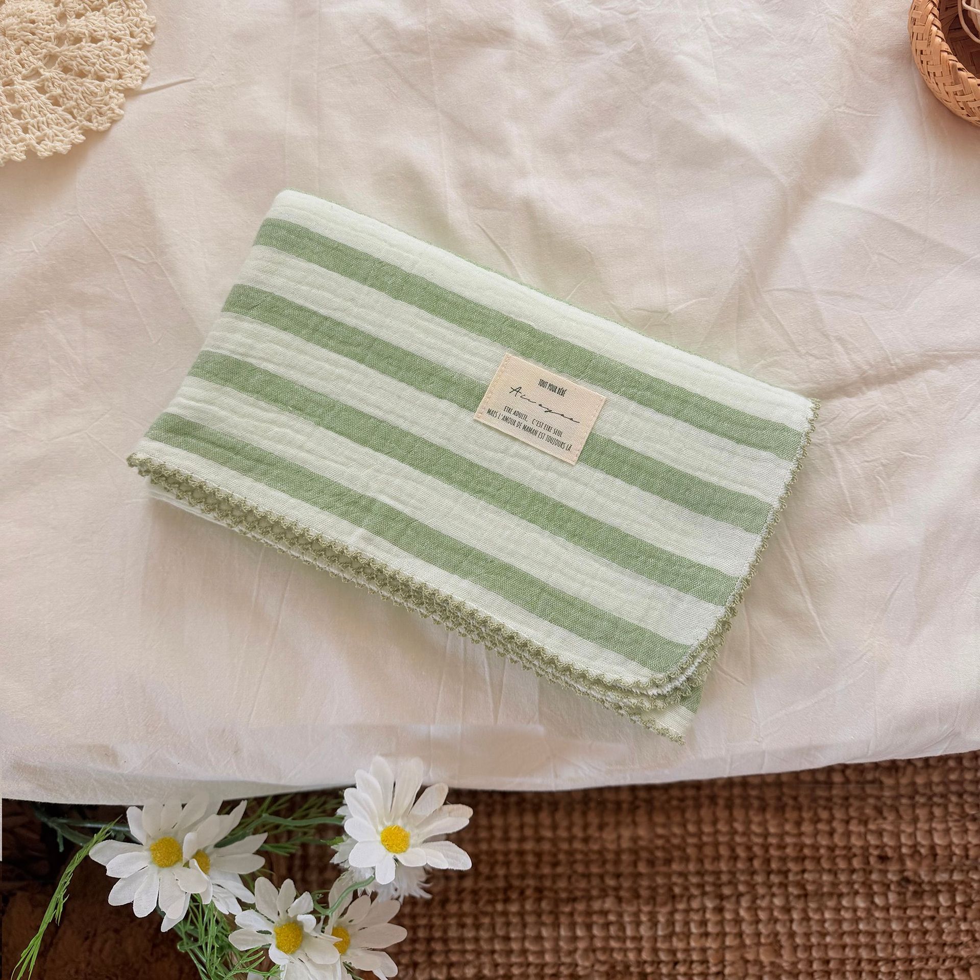 Summer Muslin Baby Swaddle Bla - Baby Girl Nursery Quilt avaliação e preço
