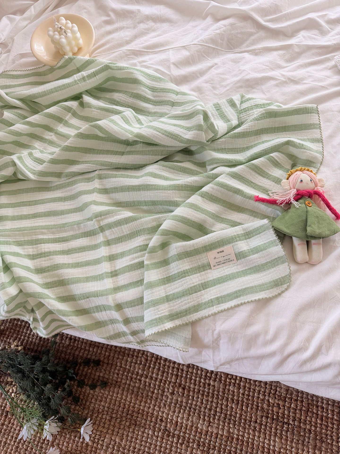 Summer Muslin Baby Swaddle Bla - Baby Girl Nursery Quilt avaliação e preço