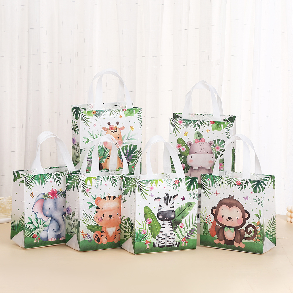 Jungle Animal Party Favor Bags - Baby Nursery Jungle Theme avaliação e preço
