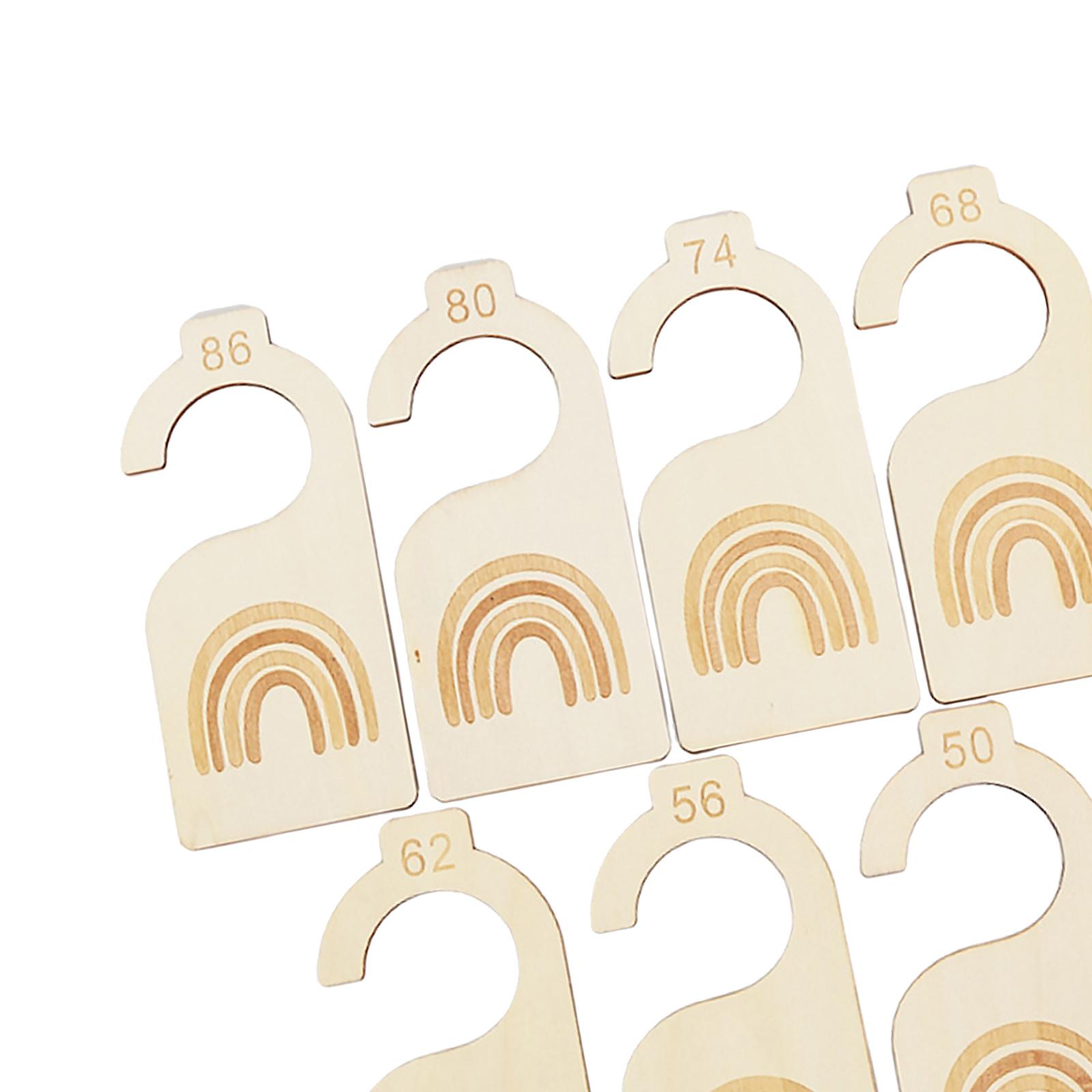 7x Baby Clothes Size Hanger Or - Baby Nursery Age avaliação e preço