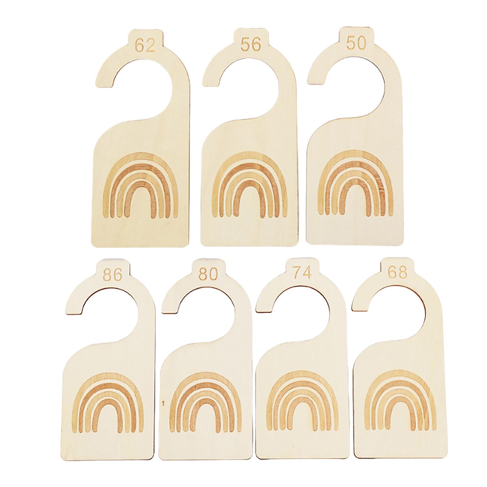 7x Baby Clothes Size Hanger Or - Baby Nursery Age avaliação e preço