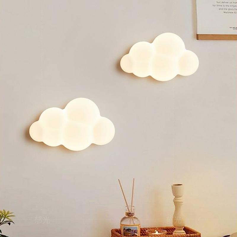 White Cloud Wall Lamps for Chi - Baby Nursery Light avaliação e preço