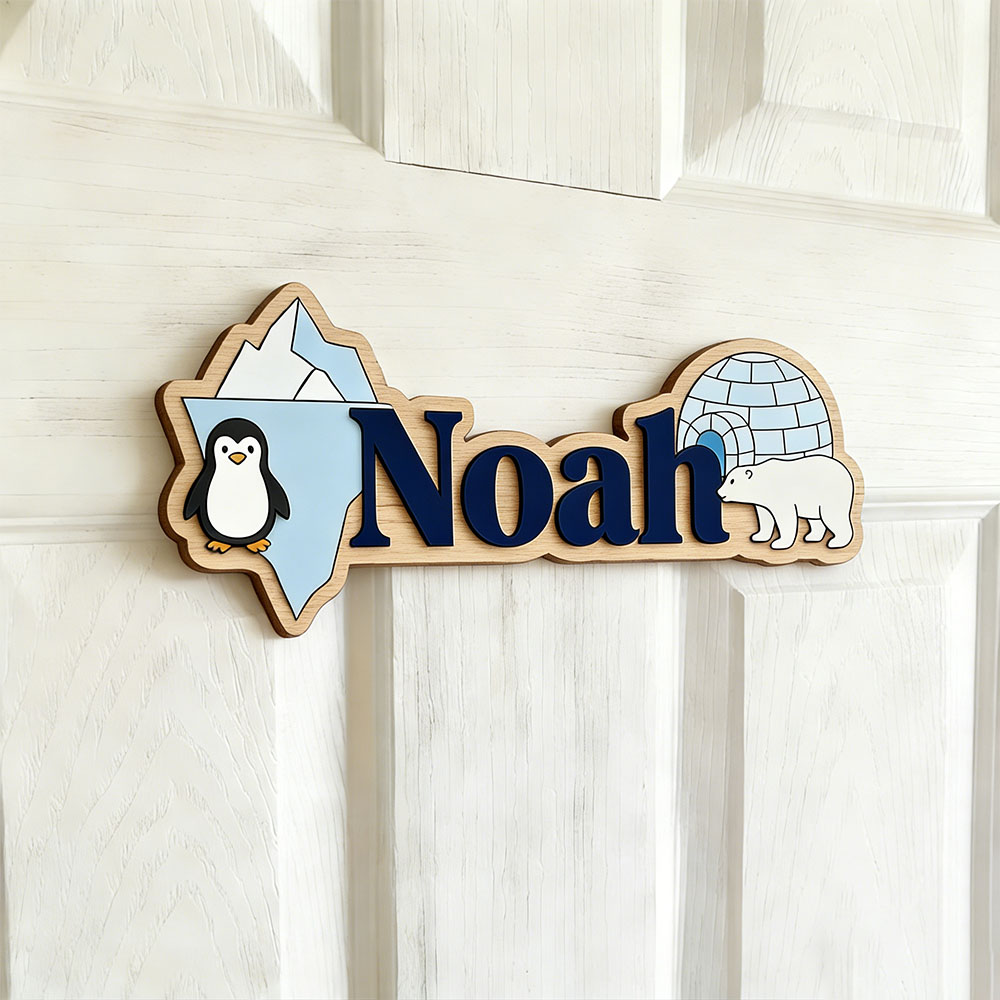 Arctic Penguin & Polar Bear Cu - Baby Nursery Pictures avaliação e preço
