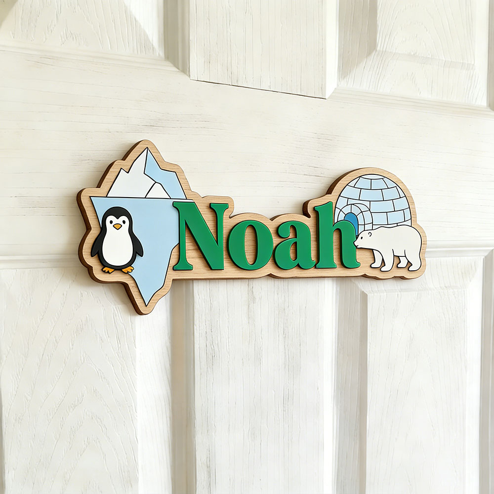 Arctic Penguin & Polar Bear Cu - Baby Nursery Pictures avaliação e preço