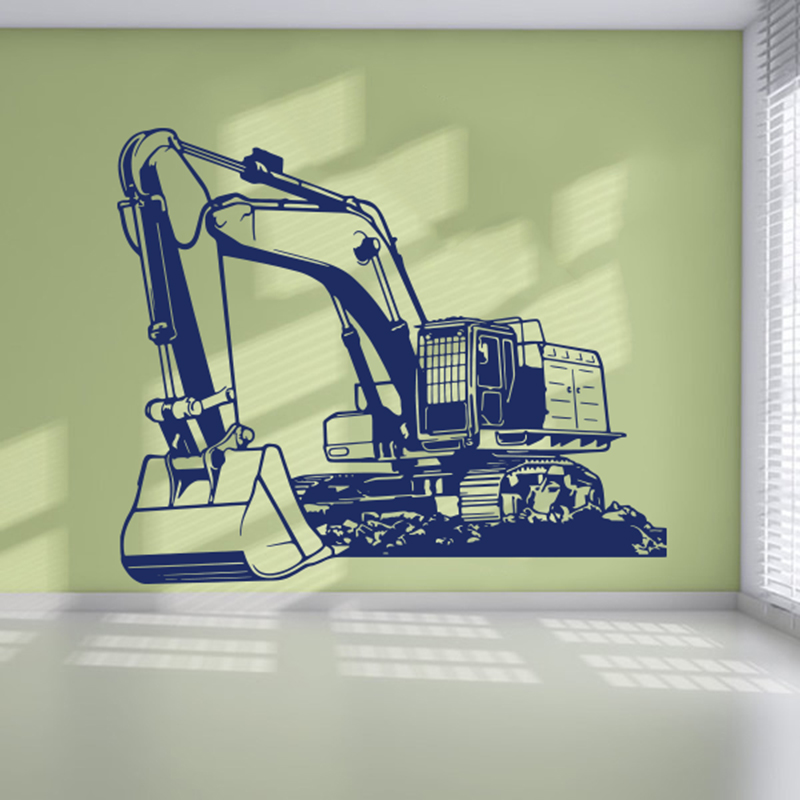 Large Heavy Equipmen Excavator - Baby Nursery Wallpaper avaliação e preço