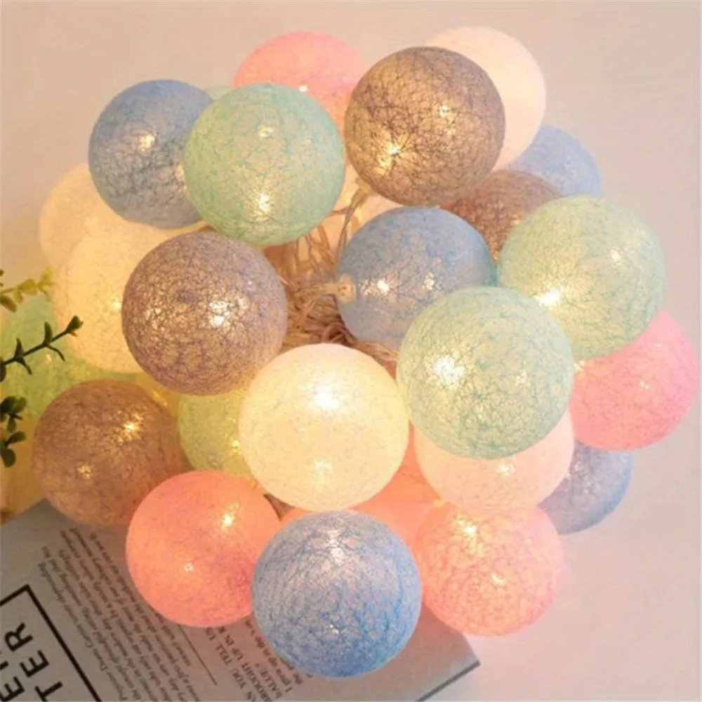 Halloween Cotton Garland Balls - Baby Nursery Light avaliação e preço