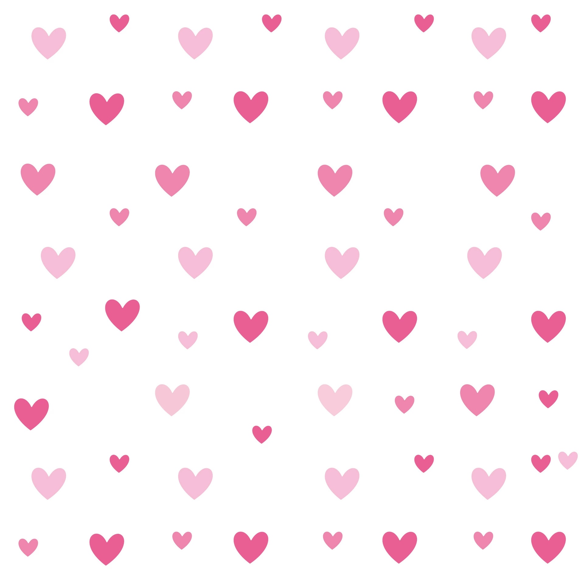 170pcs=10 Sheets Pink Heart Wa - Baby Nursery Wallpaper Girl avaliação e preço