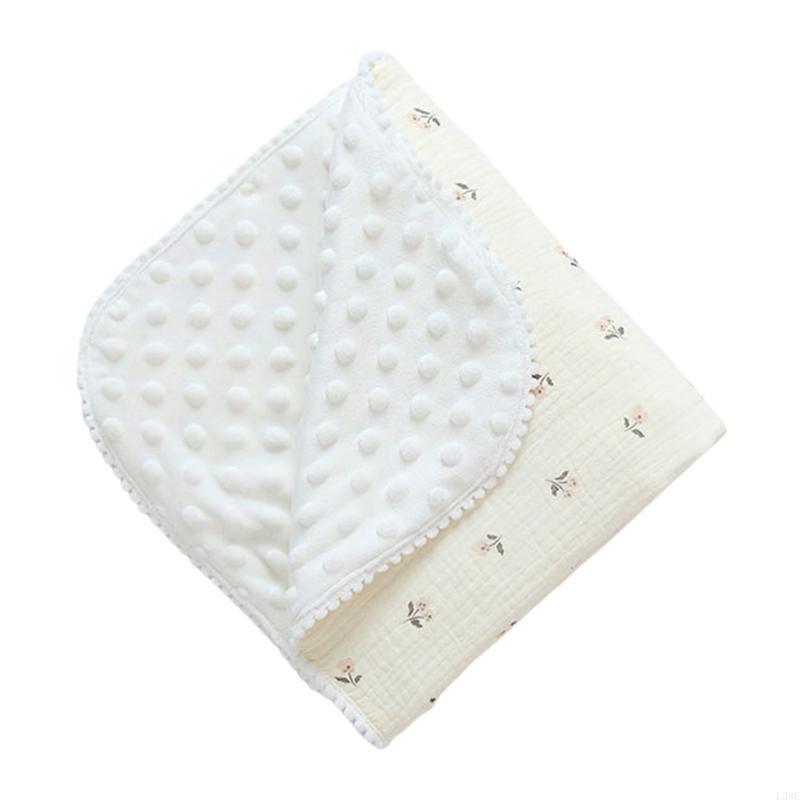 L38E Soft Nursery Blankets Bed - Baby Girl Nursery Quilt avaliação e preço