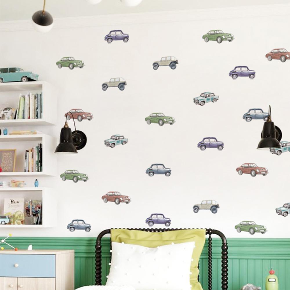 Cartoon Kids Transport Car Tru - Baby Nursery Wallpaper avaliação e preço