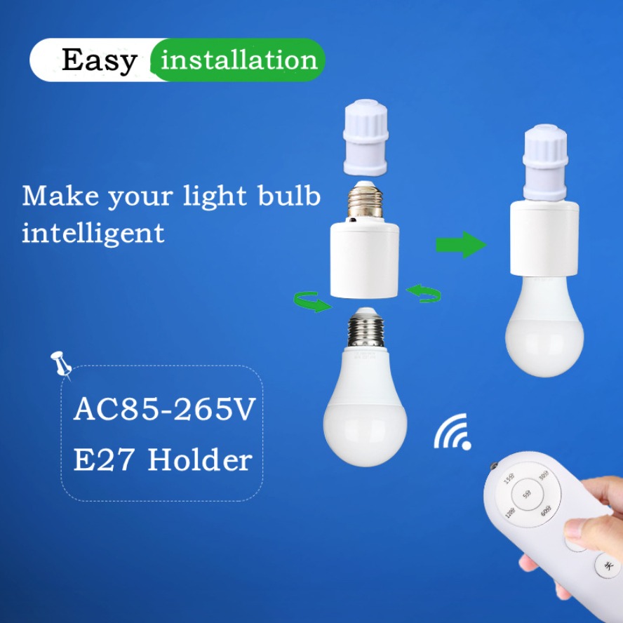 E27 60W Wireless Remote Contro - Baby Nursery Light avaliação e preço