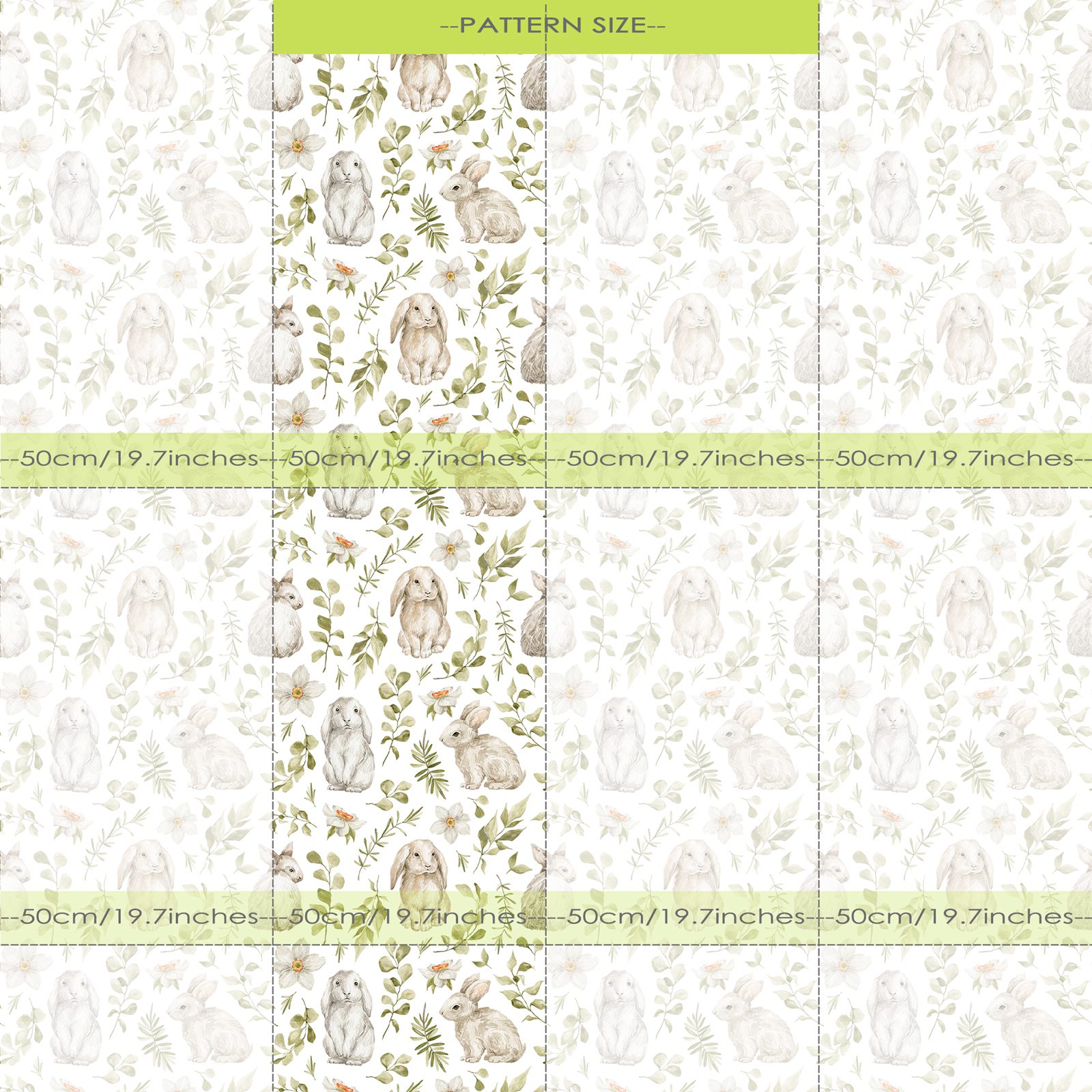 Bunny Wallpaper Kids Room Wall - Baby Nursery Wallpaper Girl avaliação e preço