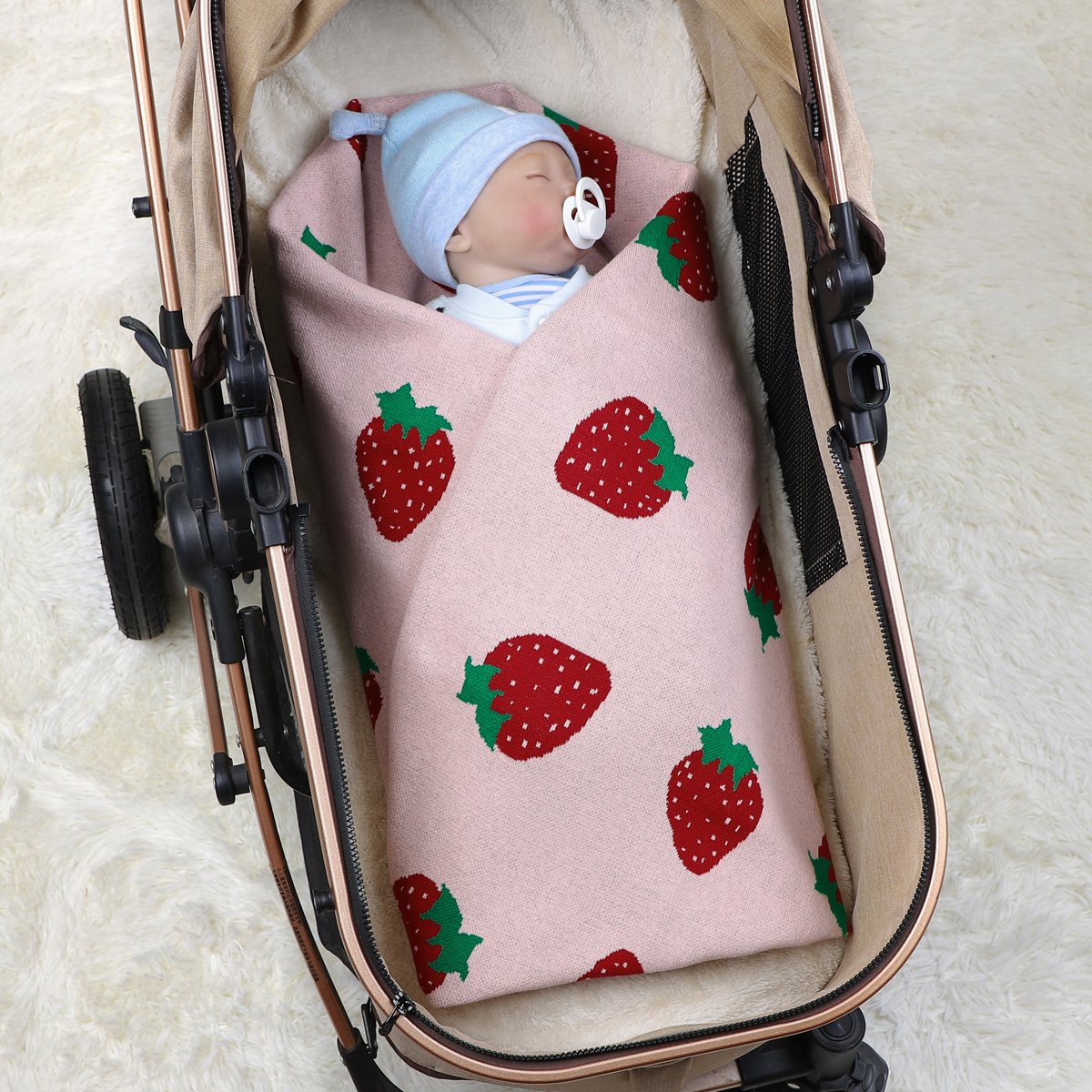 Baby Nursery Blanket 100% Cott - Baby Girl Nursery Quilt avaliação e preço