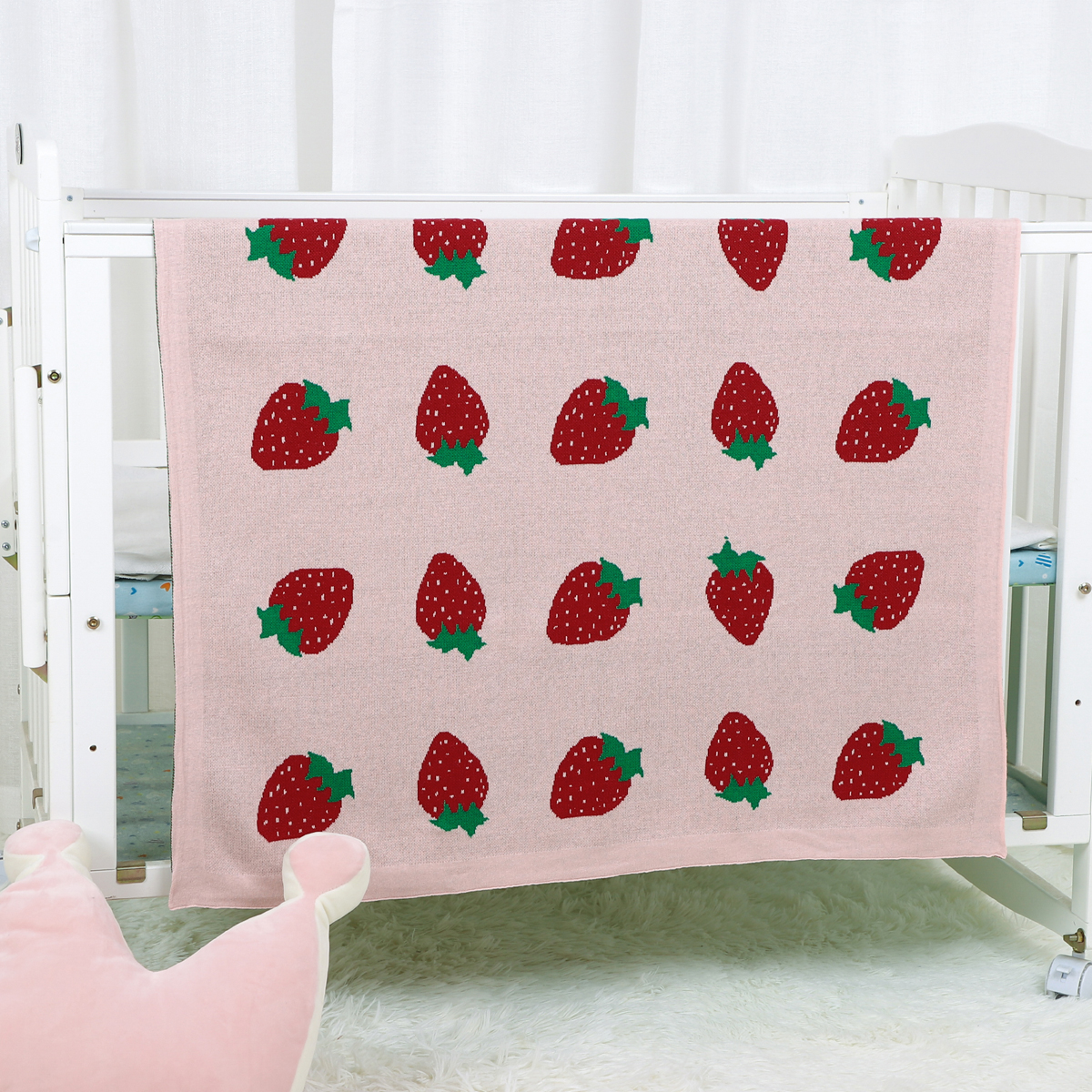 Baby Nursery Blanket 100% Cott - Baby Girl Nursery Quilt avaliação e preço