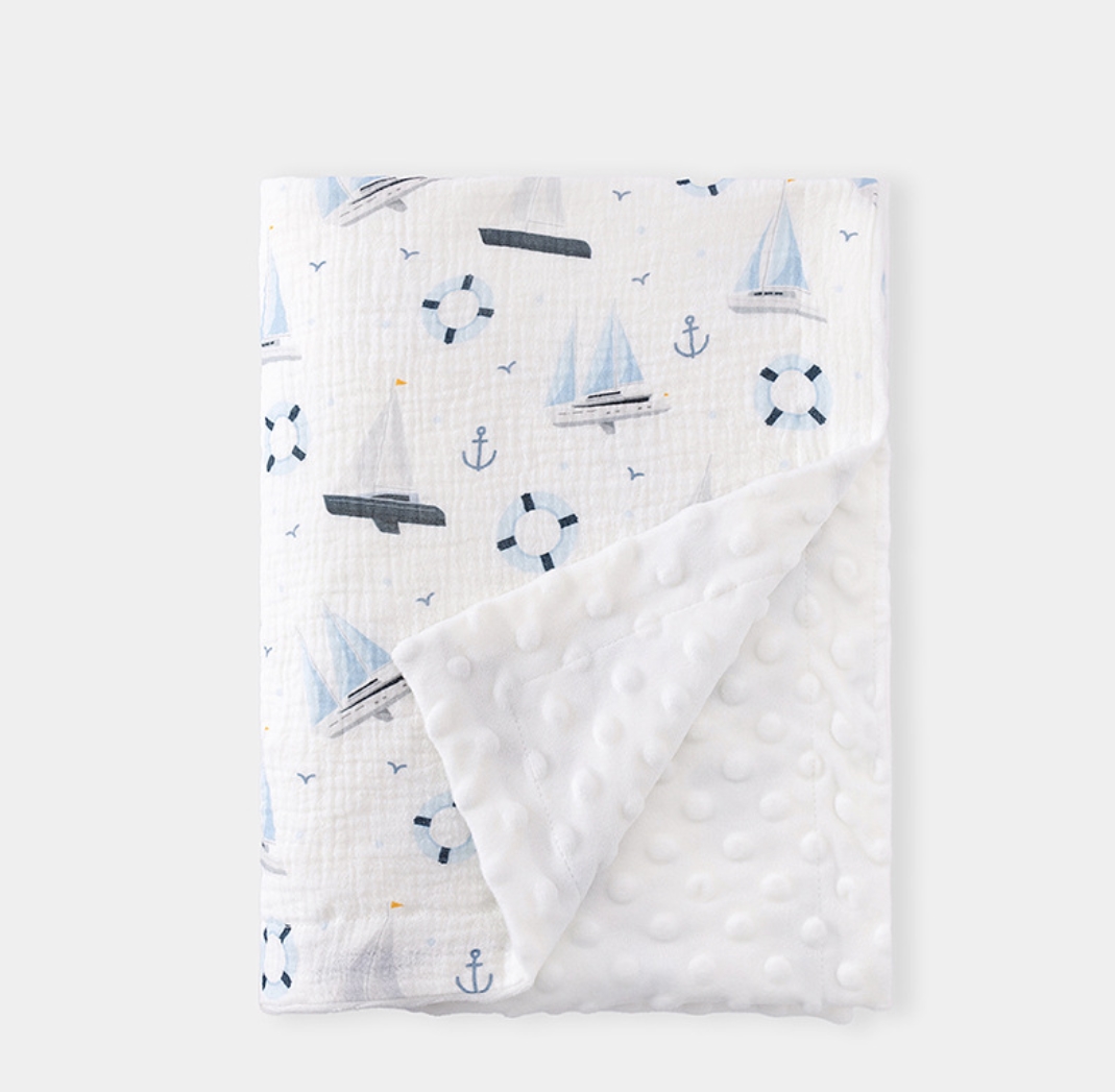 Muslin Baby Swaddle Blanket Fo - Baby Girl Nursery Quilt avaliação e preço