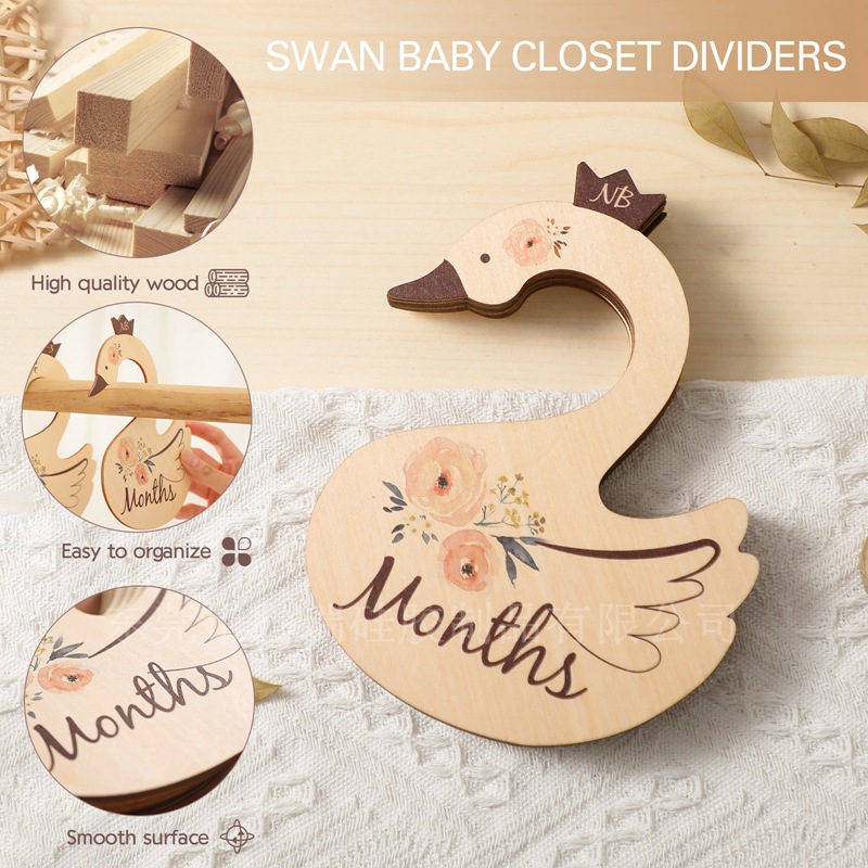 Wooden Baby Clothes Dividers W - Baby Nursery Age avaliação e preço