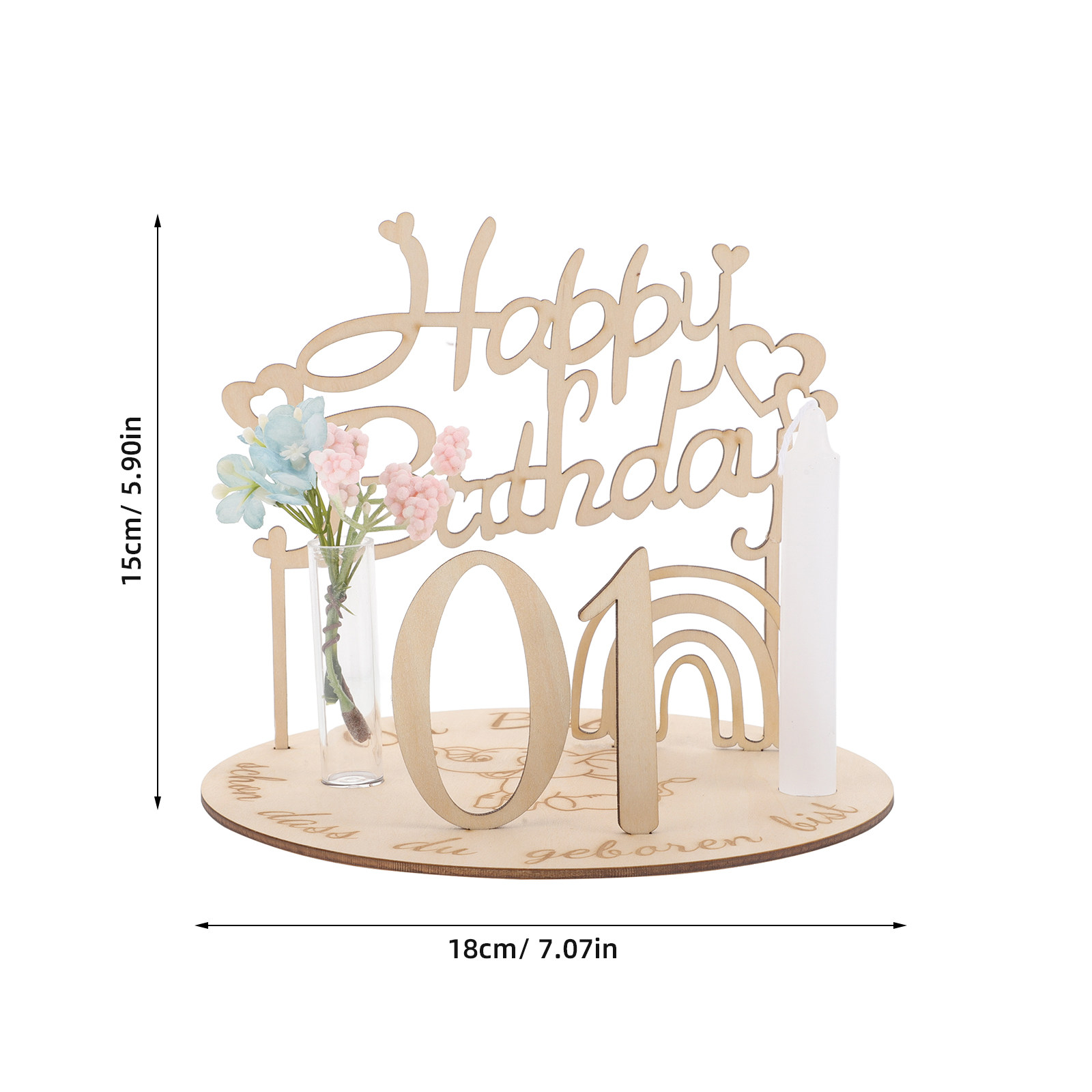 1Set DIY Wooden Milestone Birt - Baby Nursery Age avaliação e preço
