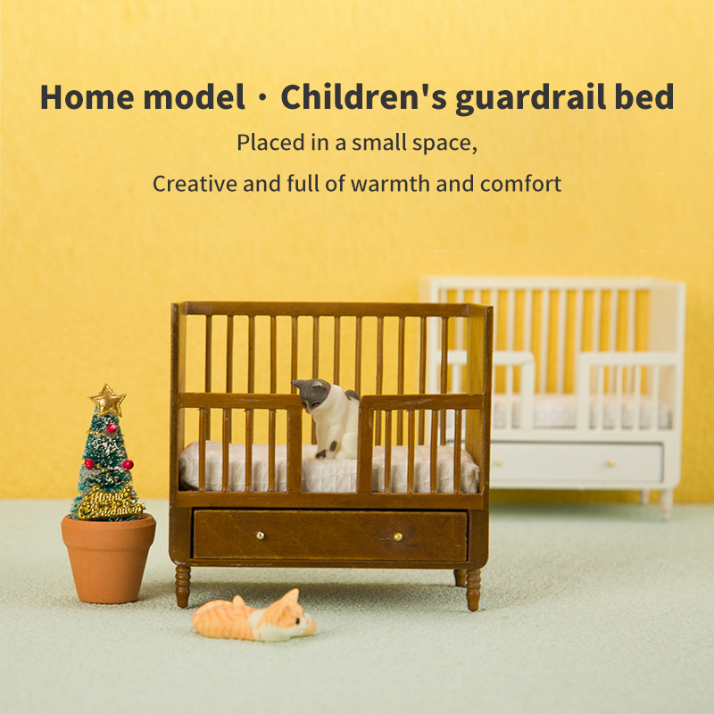 1:12 Miniature White Wood Baby - Baby Nursery Storage avaliação e preço