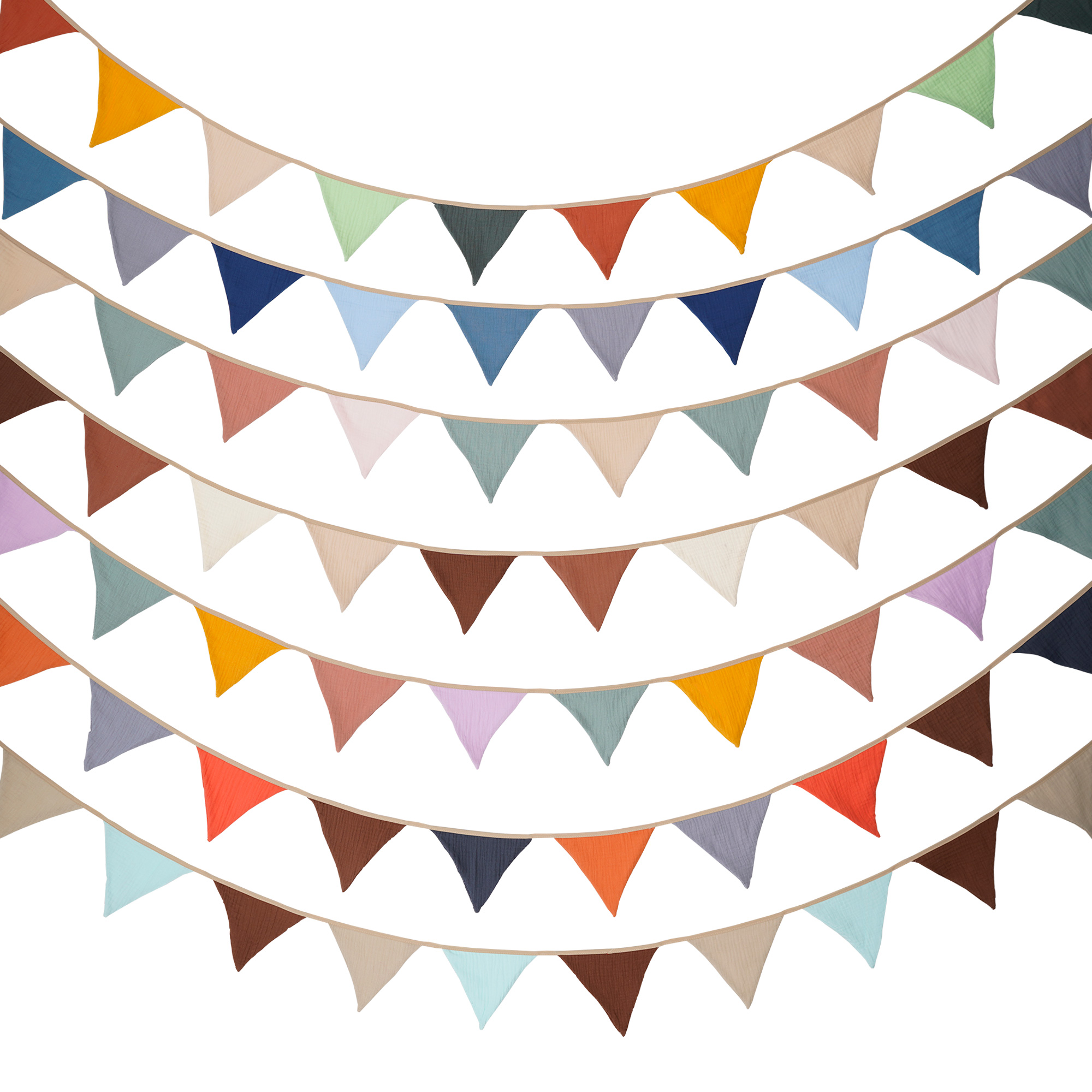 2.6M Nursery Fabric Bunting 10 - Baby Nursery Fabric avaliação e preço