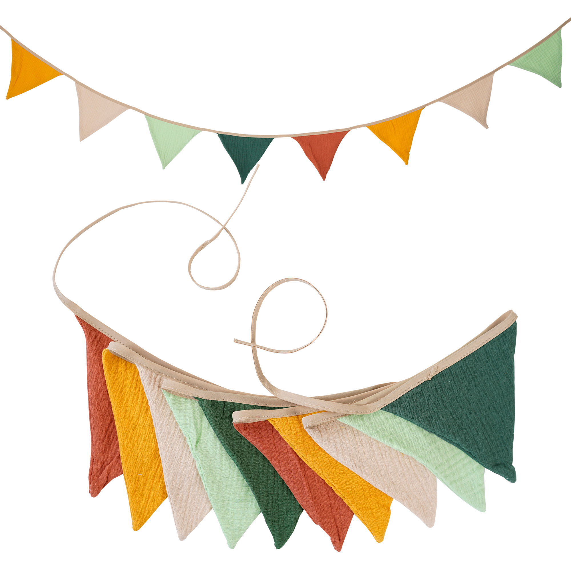 2.6M Nursery Fabric Bunting 10 - Baby Nursery Fabric avaliação e preço