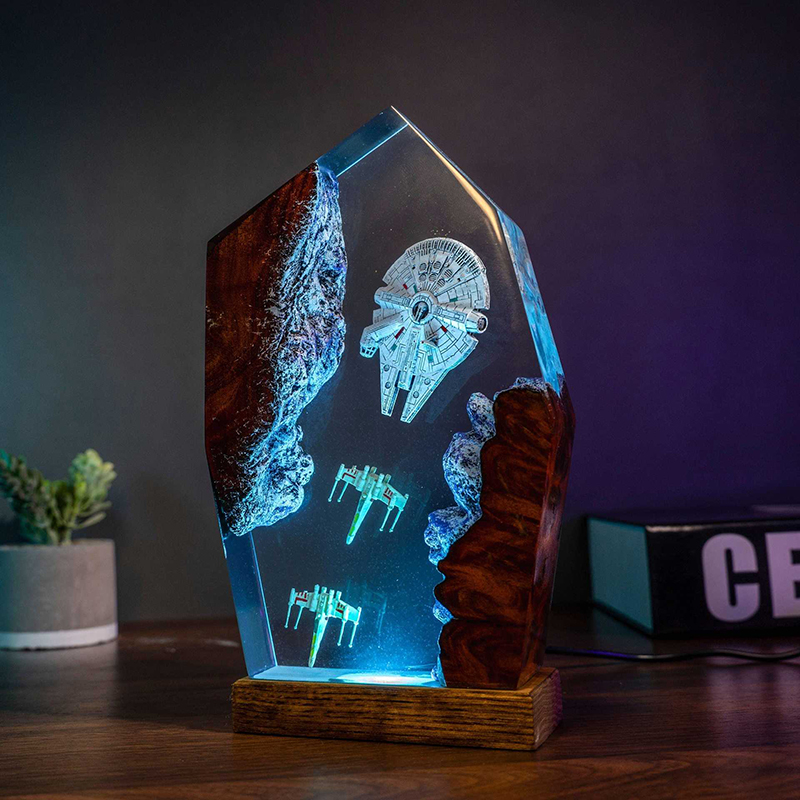 Table Resin Lamp Universe War  - Baby Nursery Light avaliação e preço