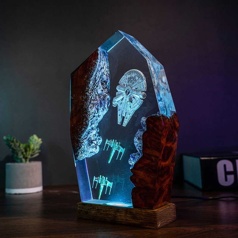 Table Resin Lamp Universe War  - Baby Nursery Light avaliação e preço