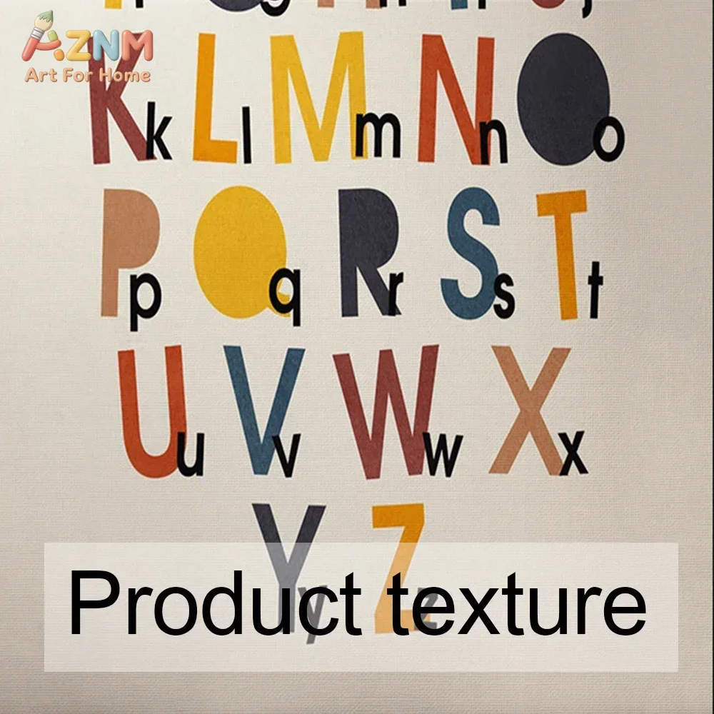 Rainbow Alphabet Poster Educat - Baby Nursery Pictures avaliação e preço