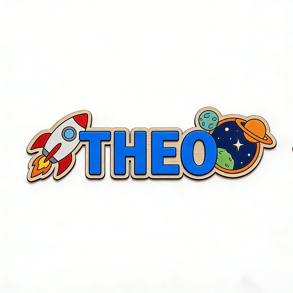Personalized Space Rocket Name - Baby Nursery Room avaliação e preço