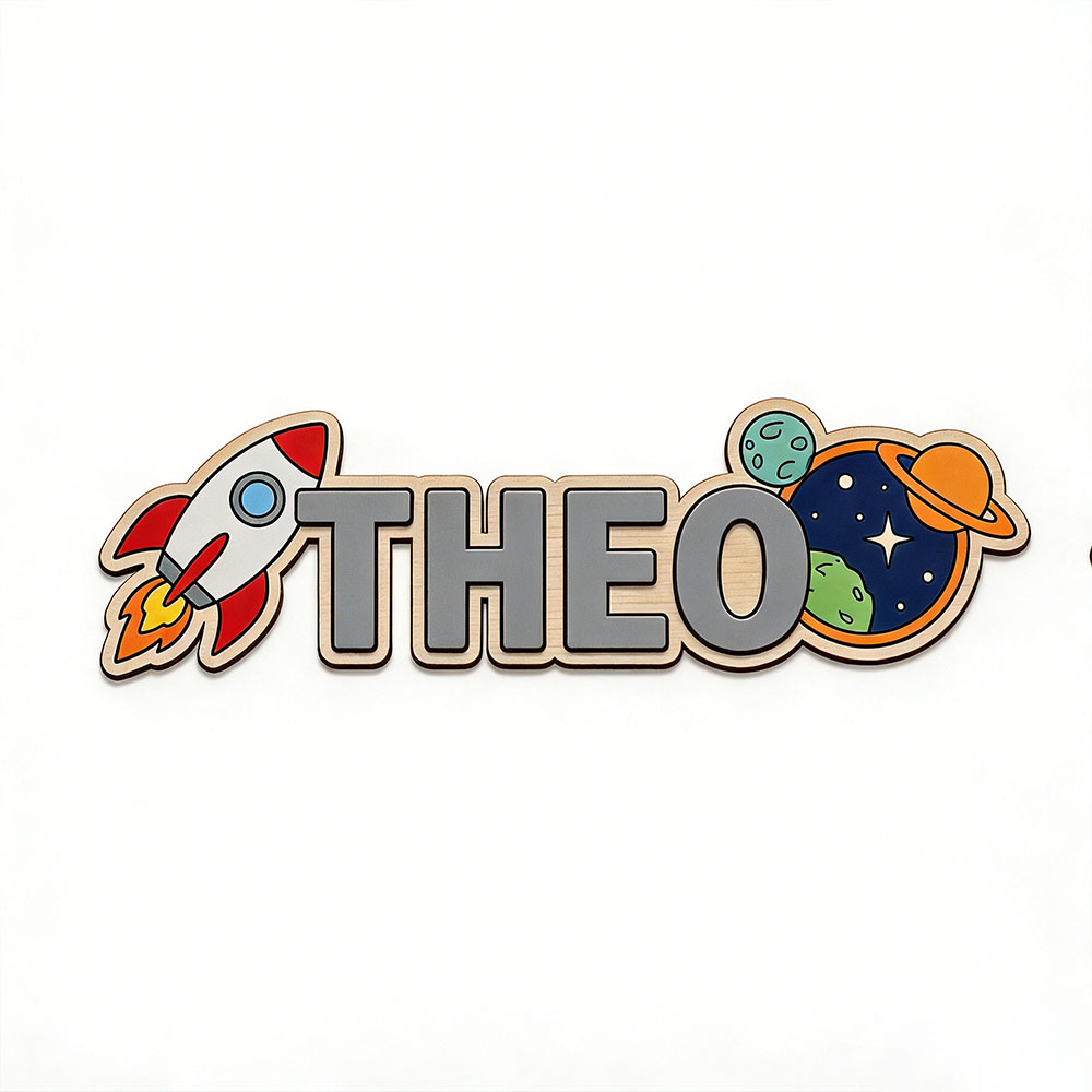 Personalized Space Rocket Name - Baby Nursery Room avaliação e preço