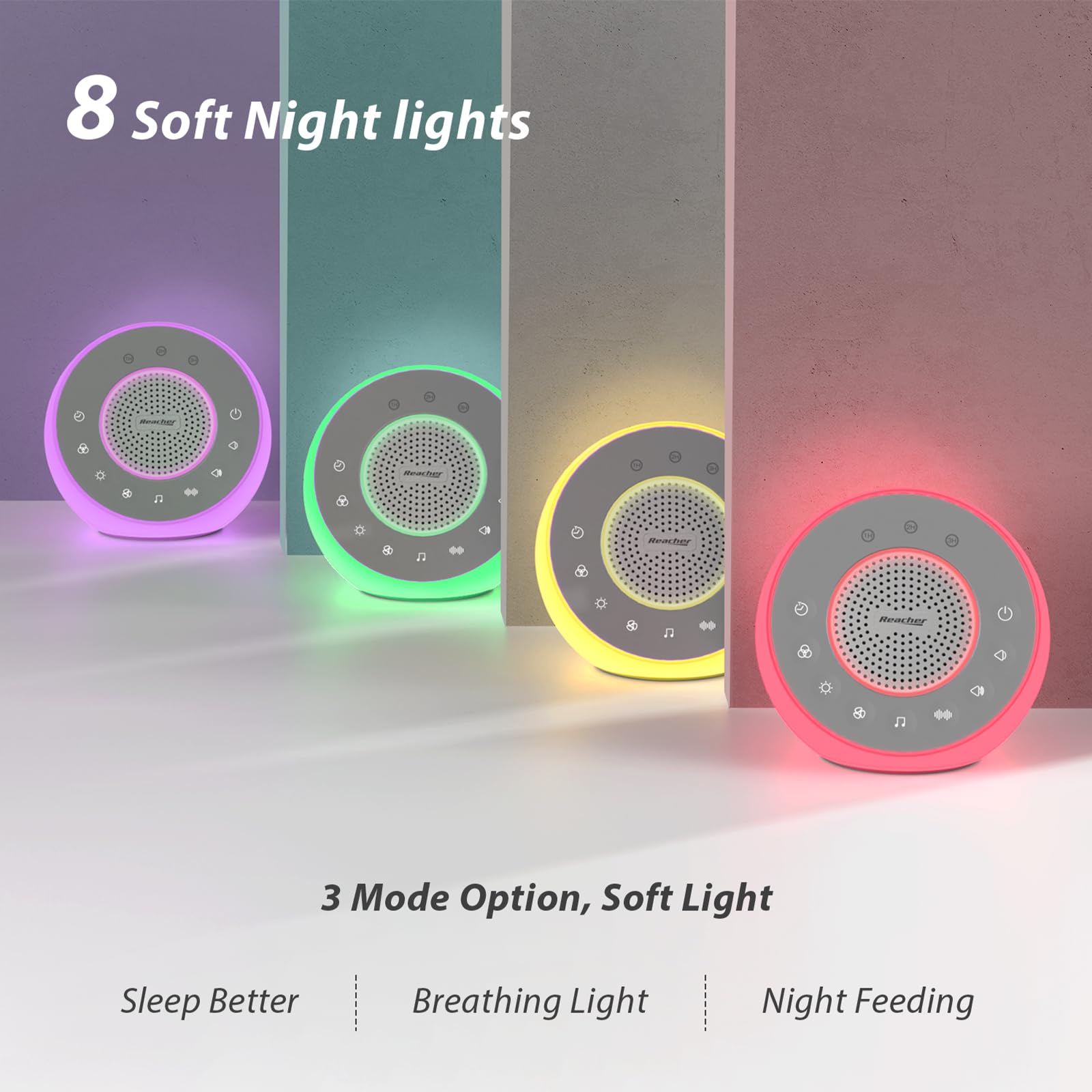 REACHER R2 White Noise Sound M - Baby Nursery Light avaliação e preço